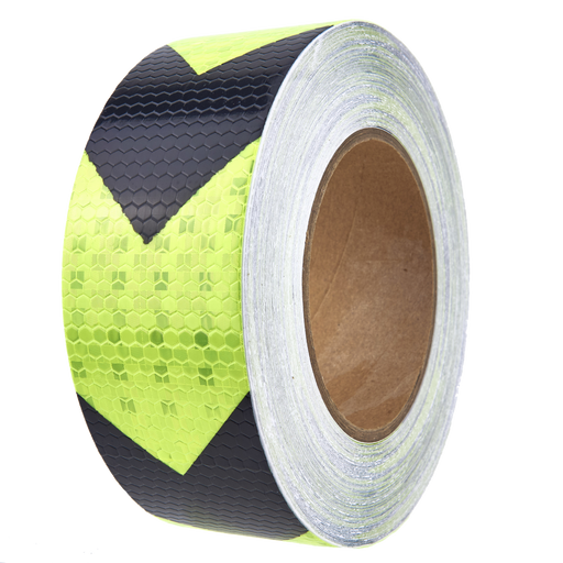 AL-Gard ALG-HRT-ABG Honeycomb Reflective Adhesive Tape, 2" x 25m (Green / Black Arrows)