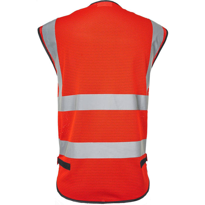 AL-Gard Green Blue Red Orange Yellow Safety Vest Class 2 Mesh Type Breathable High Visibility with Card Holder and Pockets SVPC2BB/SVPC2GB/SVPC2RB/SVPC2OB