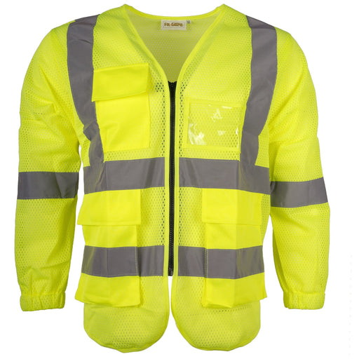 AL-Gard Class 2 Breathable Mesh type High Visibility Long Sleeve Safety Vest