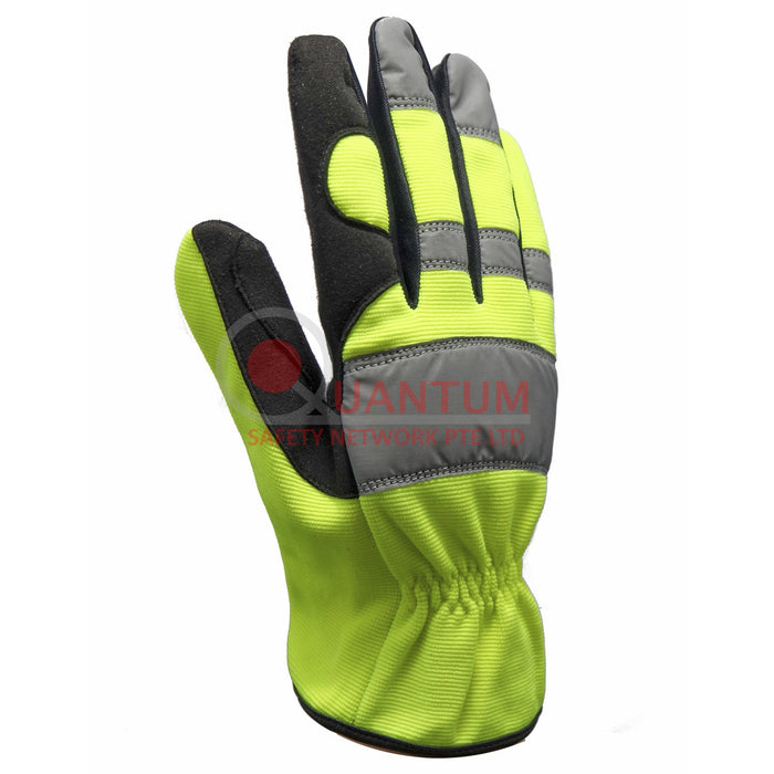 (60% OFF) AL-Gard 413BBR Hi Visibility Mechanics Gloves