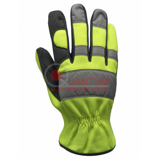 (60% OFF) AL-Gard 413BBR Hi Visibility Mechanics Gloves