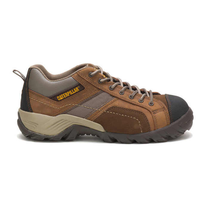 CATERPILLAR Men's Argon Composite Toe Work Shoe P89955 P712529 Black/Dark Brown