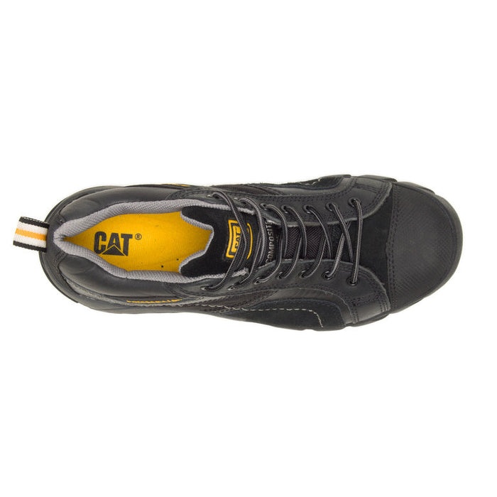 CATERPILLAR Men's Argon Composite Toe Work Shoe P89955 P712529 Black/Dark Brown