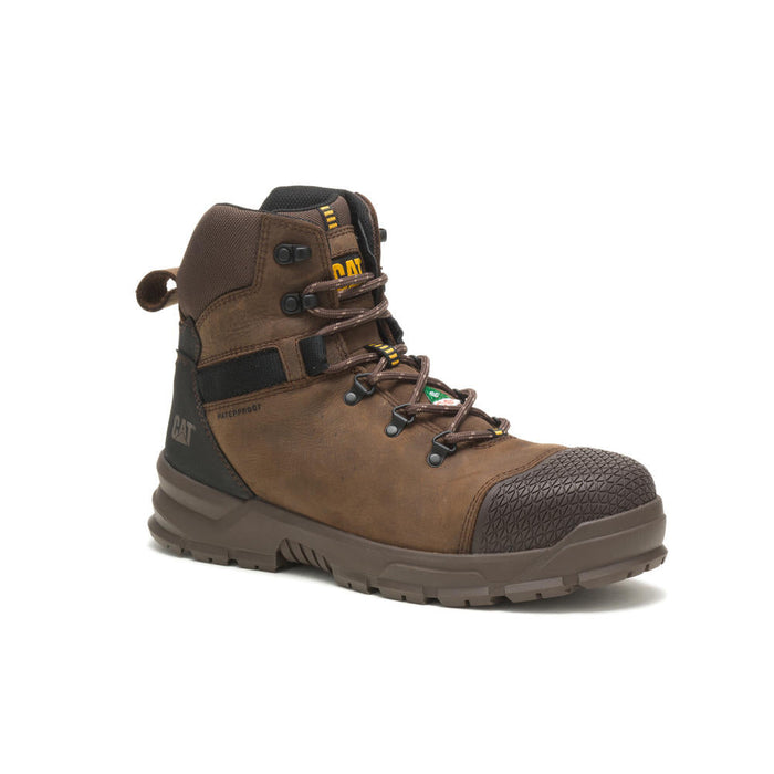 Caterpillar ACCOMPLICE ASTM F2413-18 CAN/CSA Z195-14 P725174 Real Brown Waterproof Steel Toe Work Boot