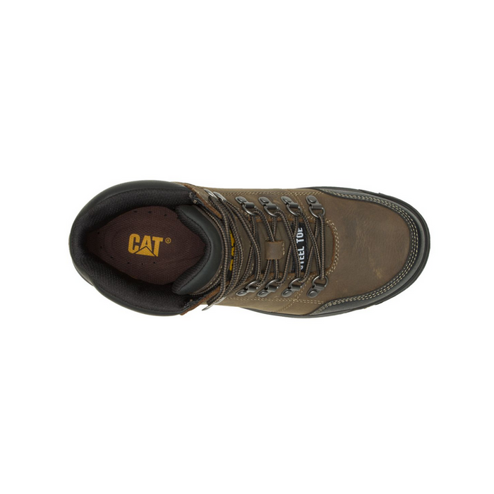 Caterpillar OUTLINE ASTM F2413-18 EH SR P90802 Dark Gull Grey Steel Toe Leather Work Boot