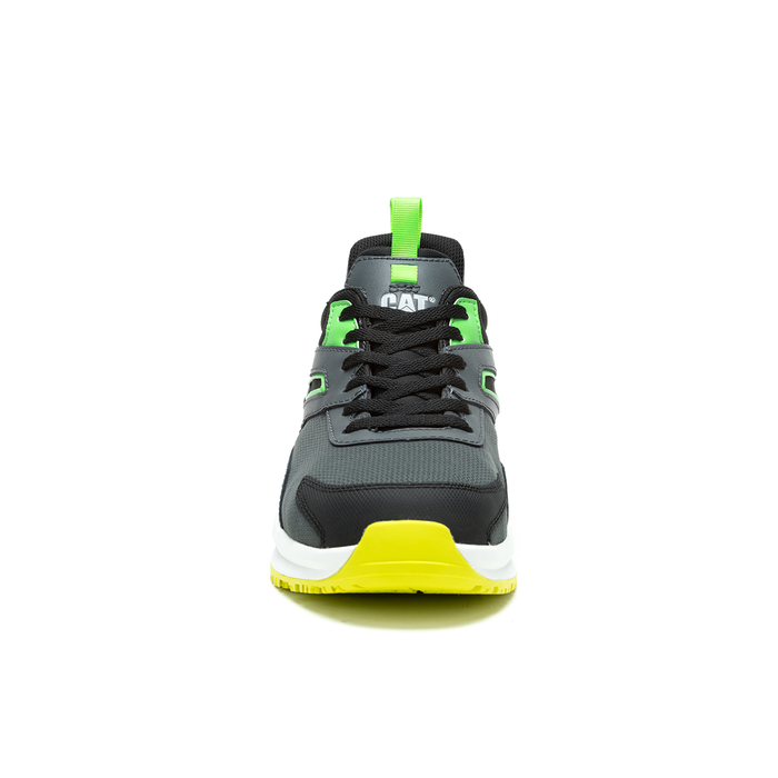 Caterpillar STREAMLINE RUNNER ASTM F2413-18 P91704 Black/ Neon Green Carbon Composite Toe Work Shoe