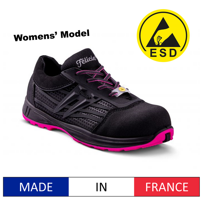 Gaston Mille ERBN3 Eris S3 SRA ESD Ladies' Super Lightweight Safety Shoes w/ Aluminium Toe Cap