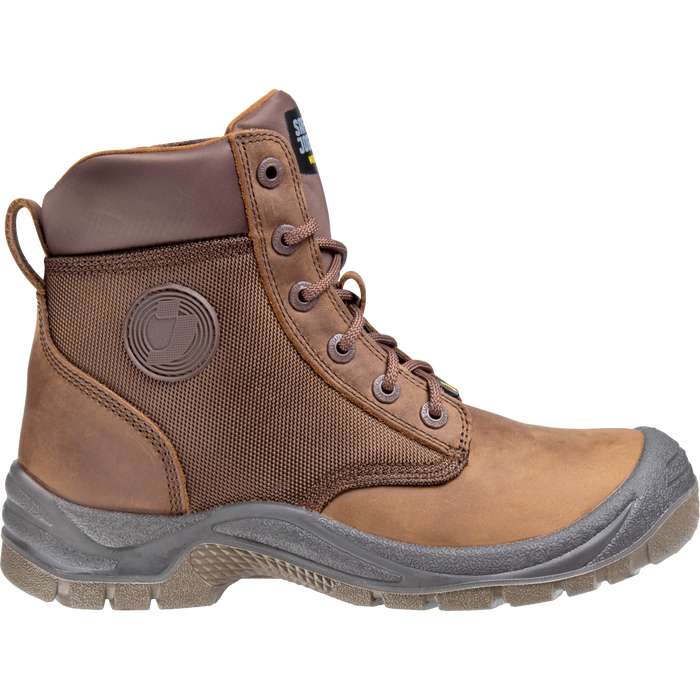 Safety Jogger RUSH S3 ASTM F2413:2018 - EN ISO 20345:2011 Side Zip Brown Safety Shoe