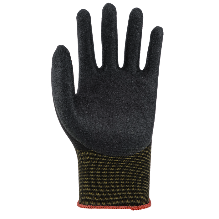 AL-GARD GMF-263B Nitrile Coated Black Nylon Touchscreen Compatible Work Gloves