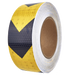 AL-Gard ALG-HRT-ABY Honeycomb Reflective Adhesive Tape, 2" x 25m (Yellow / Black Arrows)