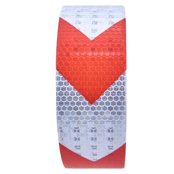 AL-Gard ALG-HRT-ARW Honeycomb Reflective Adhesive Tape, 2" x 25m (White / Red Arrows)