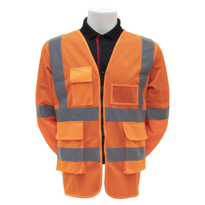 AL-Gard Class 2 Breathable Mesh type High Visibility Long Sleeve Safety Vest