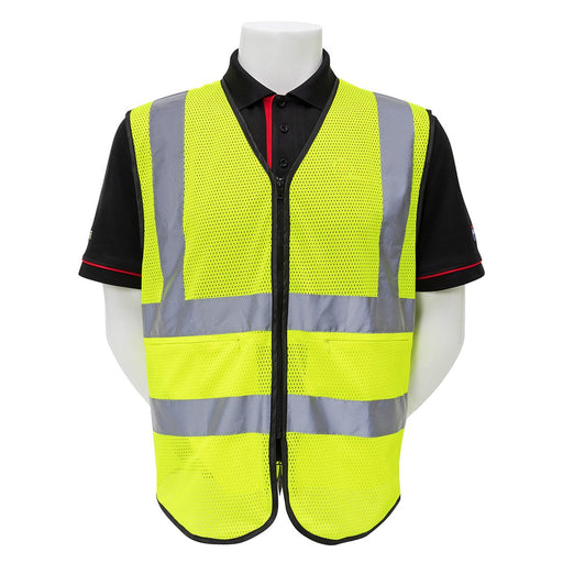 AL-Gard SVPC2YB / SVPC2OB Class 2 Mesh Type Breathable High Visibility Safety Vest with Hidden Pockets