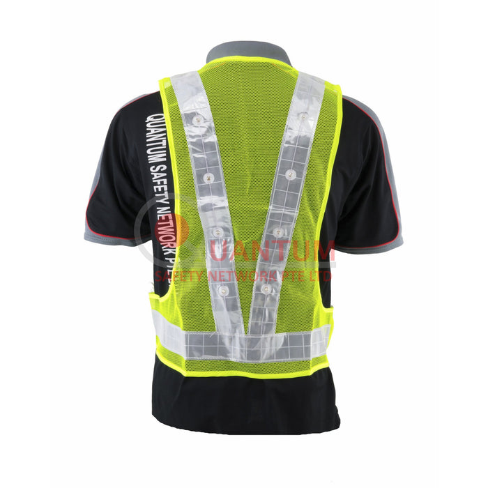 Al-Gard Adjustable High Visibility Jacket / Vest with LED Lights