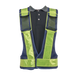 Al-Gard MVB1 Blue Mesh Safety Muscle Vest with Green Reflective Strips