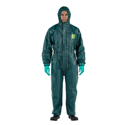 Ansell AlphaTec 4000-GR Coverall with Hood 111 (Large, XL)