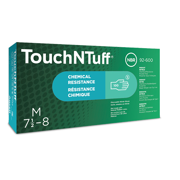 Ansell TouchNTUFF 92-600 Disposable Nitrile Gloves (EN374)