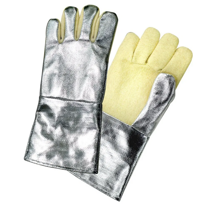 Blue Eagle AL145 Aluminized Gloves 14" Length Heat and Cut Resistant