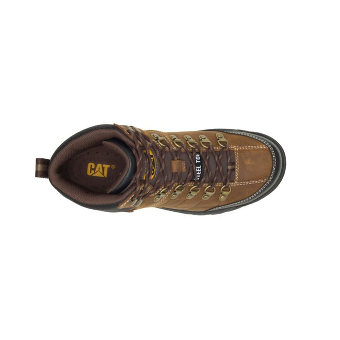 Caterpillar Threshold Waterproof Steel Toe Work Boot P90935 Brown