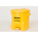 Eagle 933-FLY Oily Waste Can, 6 Gal. Yellow Poly