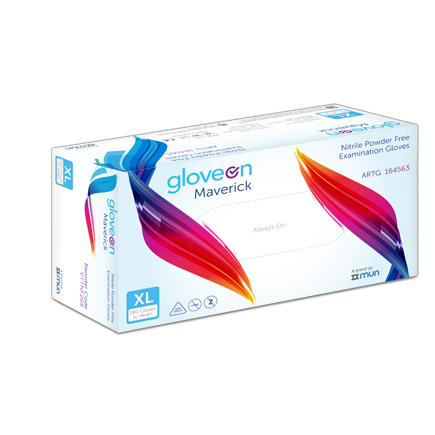 Gloveon Maverick Nitrile Exam Gloves Powder Free