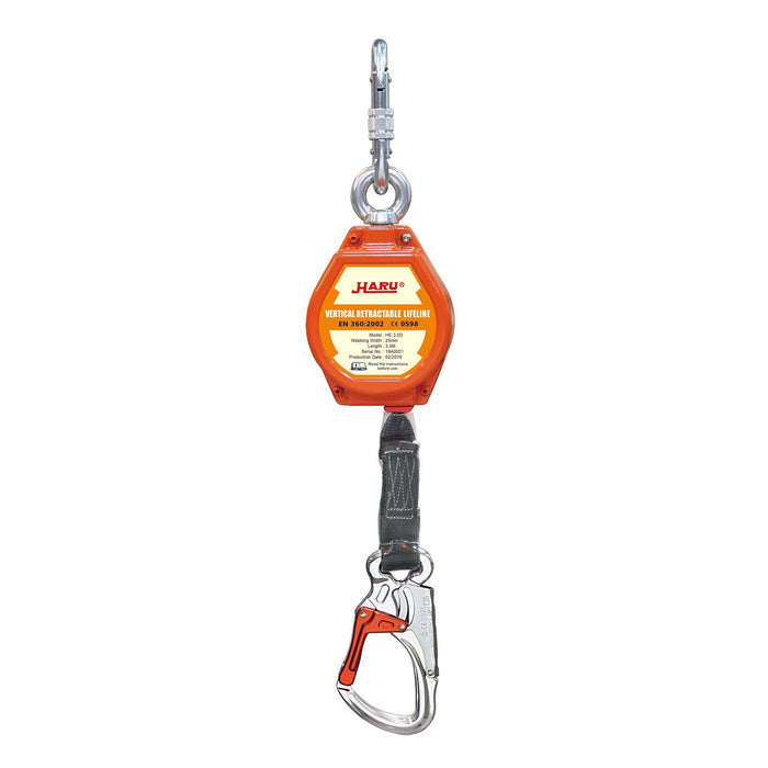 Haru HE-3.5D 3.5M Vertical Self Retractable Lifeline (EN360)