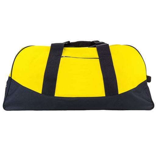 Large Yellow Duffel Bag With Separate Shoe Compartment