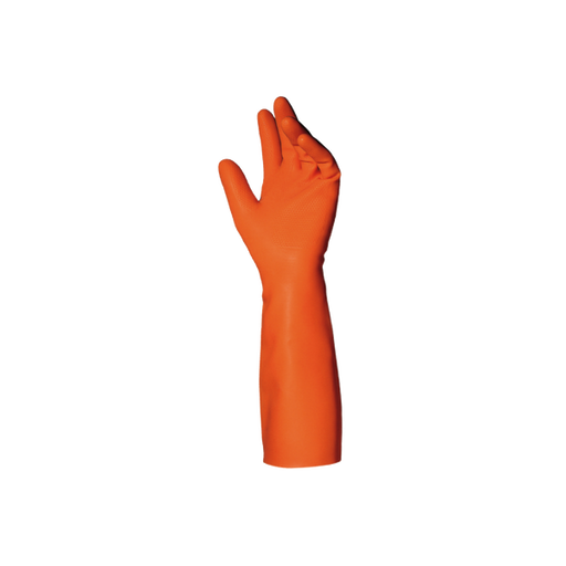 MAPA Trionic O-240 Tri-Polymer Cleanroom wafer fabrication Controlled Environment Orange Acid Chemical Gloves