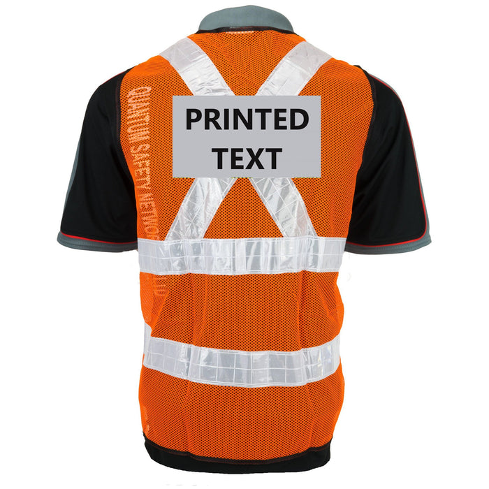 Orex High Visibility Vest (Orange) With Printing