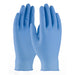 PIP 9" Powder-Free Ambidextruous Blue Nitrile Disposable Gloves PIP-63-225PF