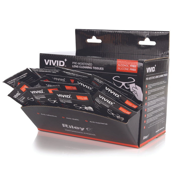 Riley 00080 VIVID Moist Lens Cleaning Tissues