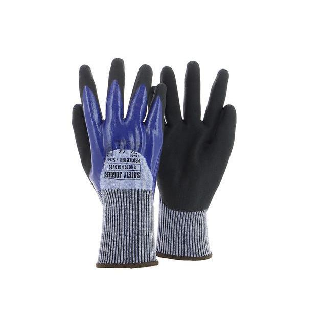 Safety Jogger Protector Nitrile & Foam Nitrile Coated Palm & HPPE Lined Gloves (EN388)